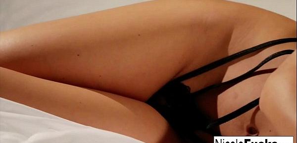  Big tittied Nicole Aniston&039;s super hot tease & please!